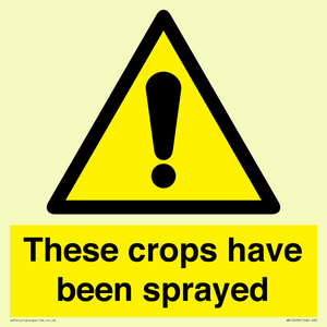 These crops have been sprayed